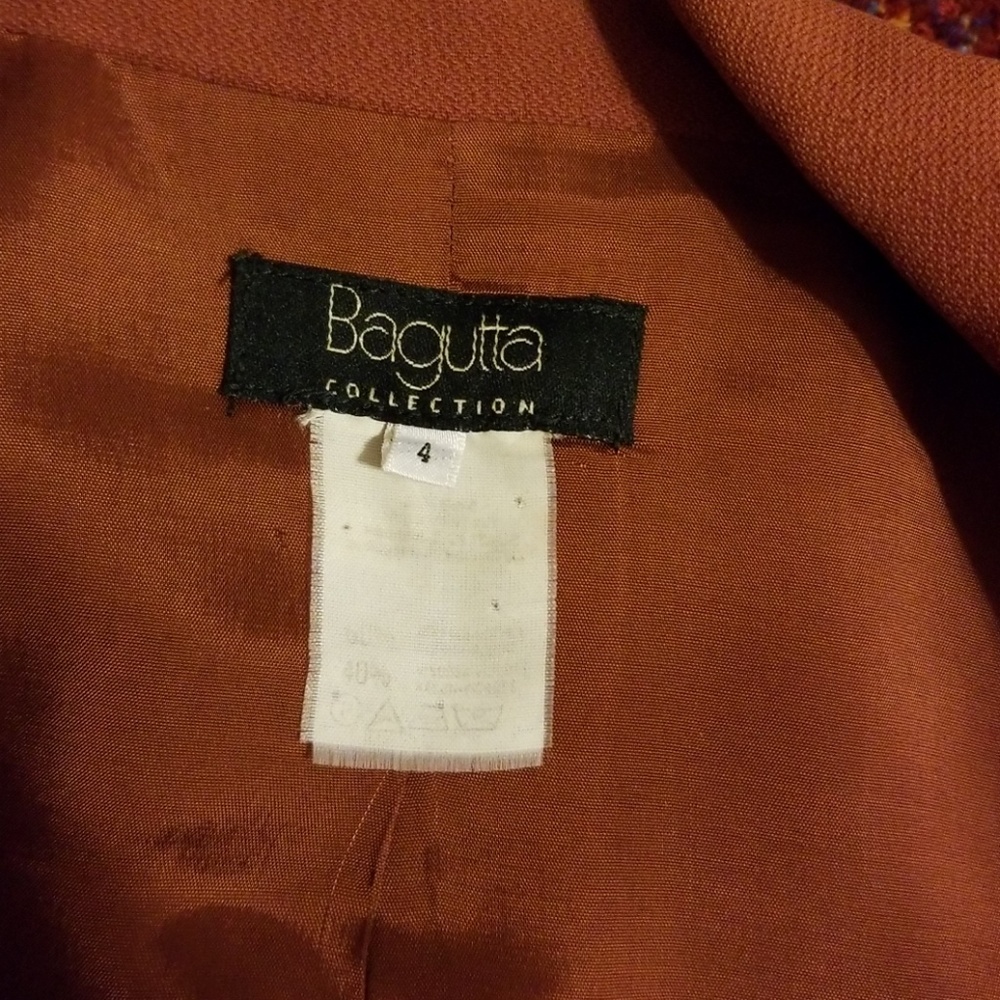 BAGUTTA GUC Jacket Persimmon Crepe sz 4 - Picture 7 of 7